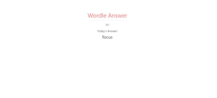 Wordle Answer's Thumbnail